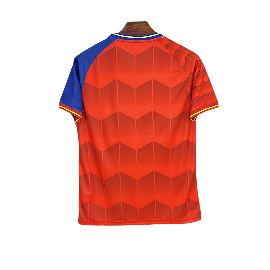 camisa-espanha-l-2025-26-torcedor-masculina-europa-titular-lançamento-home-primeira-vermelha-e-azul-adidas