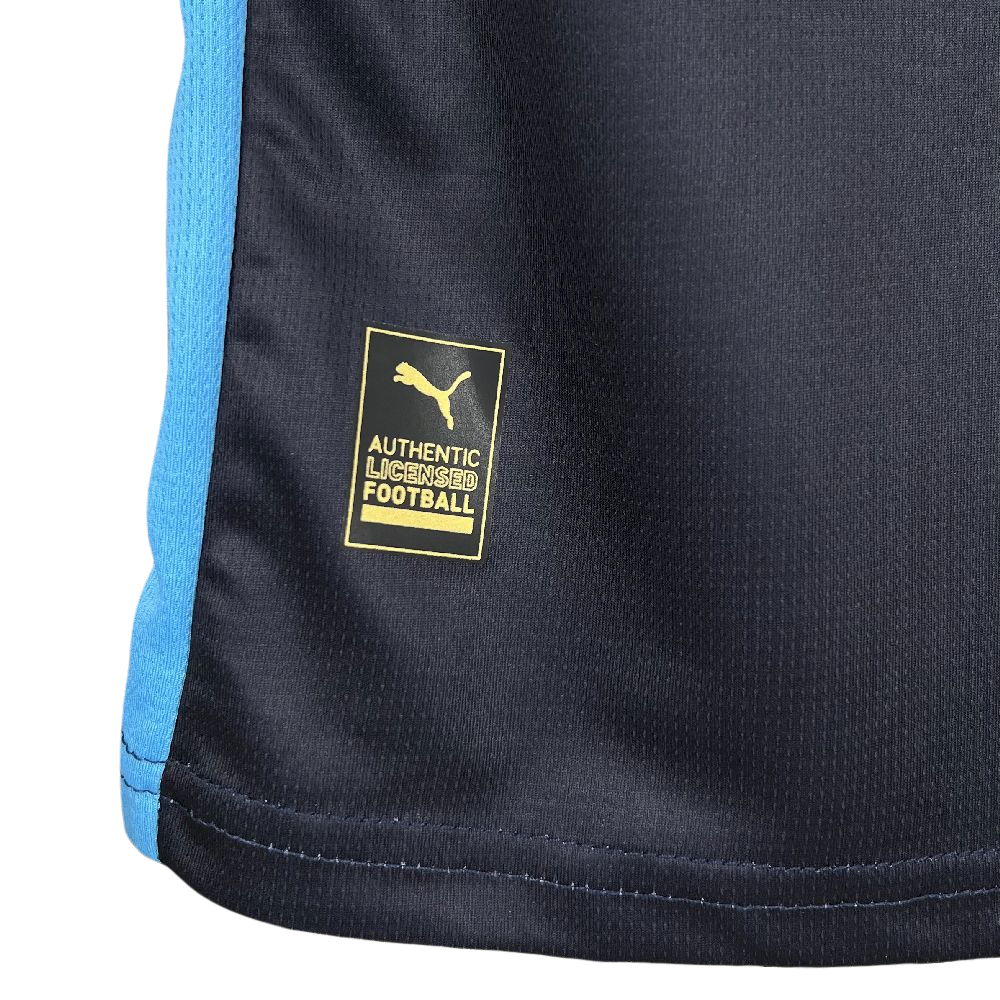 camisa-olympique-marseille-ll-2025-26-torcedor-masculina-camiseta-champions-league-lancamento-europeu-segunda-away-oficial-preto-preta-azul-cma-cgm-puma