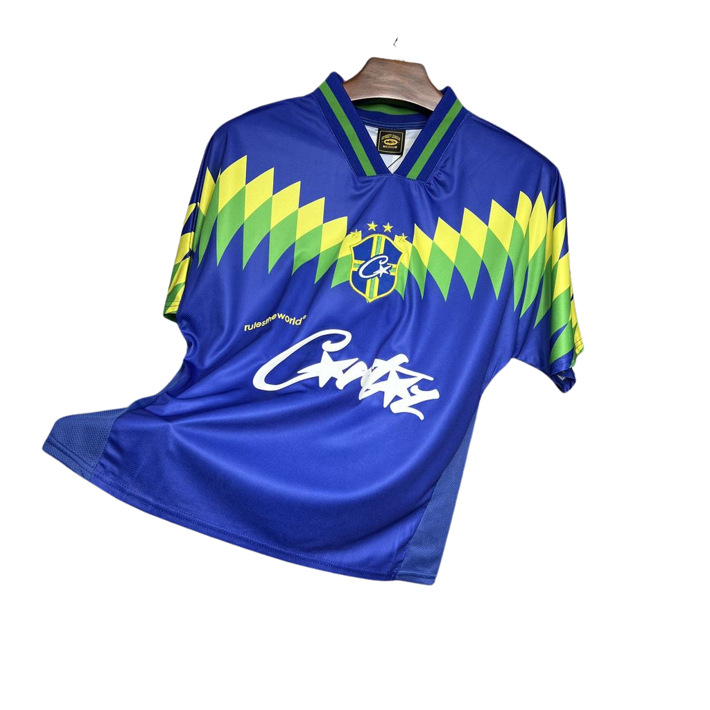 camisa-retrô-brasil-1995-azul-reserva camisa-brasil-1995-losangos uniforme-brasil-tetra camisa-cbf-1995-retrô camisa-seleção-brasileira-retrô copa-do-mundo camiseta-brasil-1995