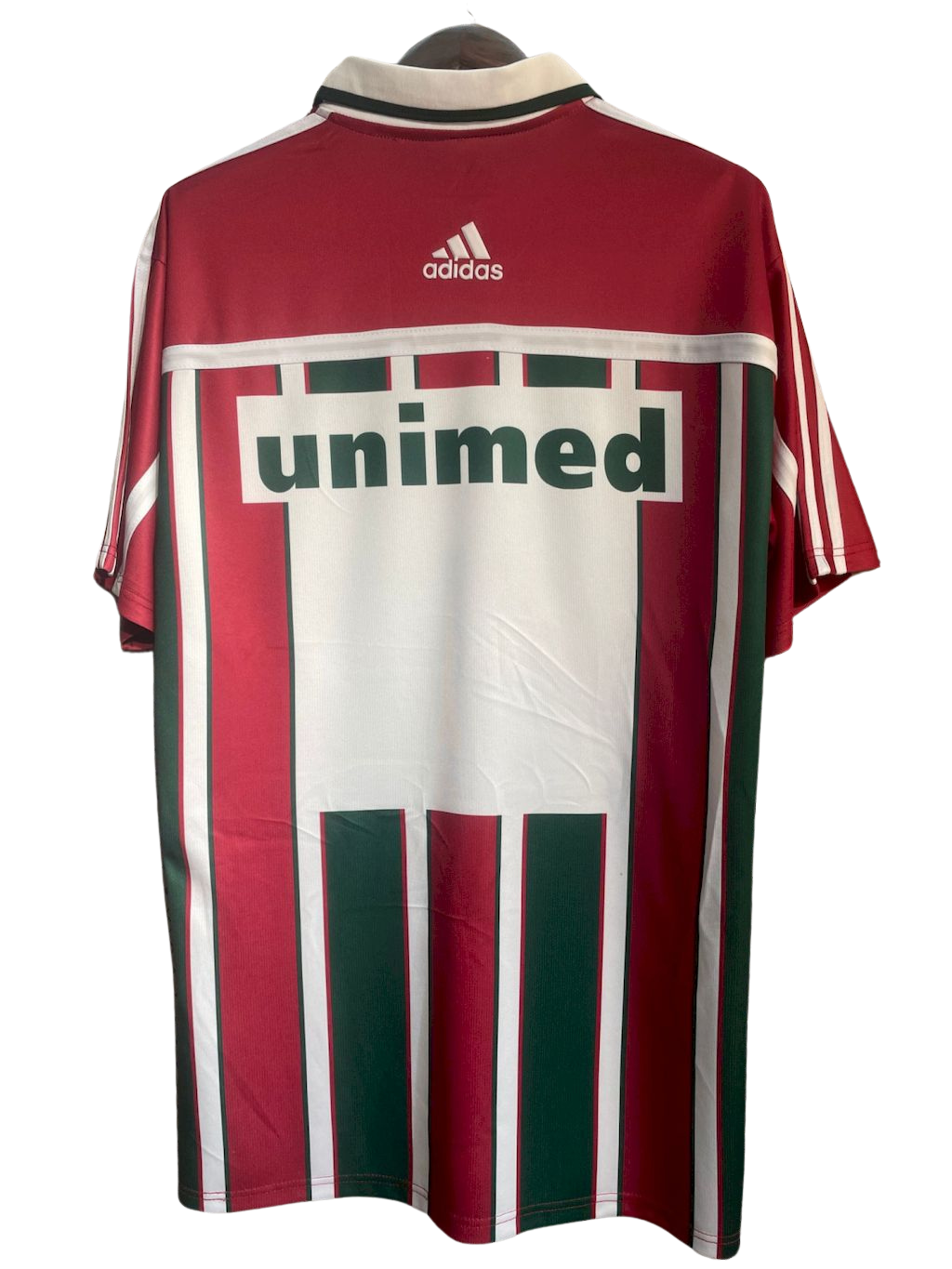 camisa-retro-fluminense-i-2001-02-camiseta-primeira-home-oficial-listras-vermelha-verde-vinho-grena-branca-unimed-adidas-gola-polo-flu