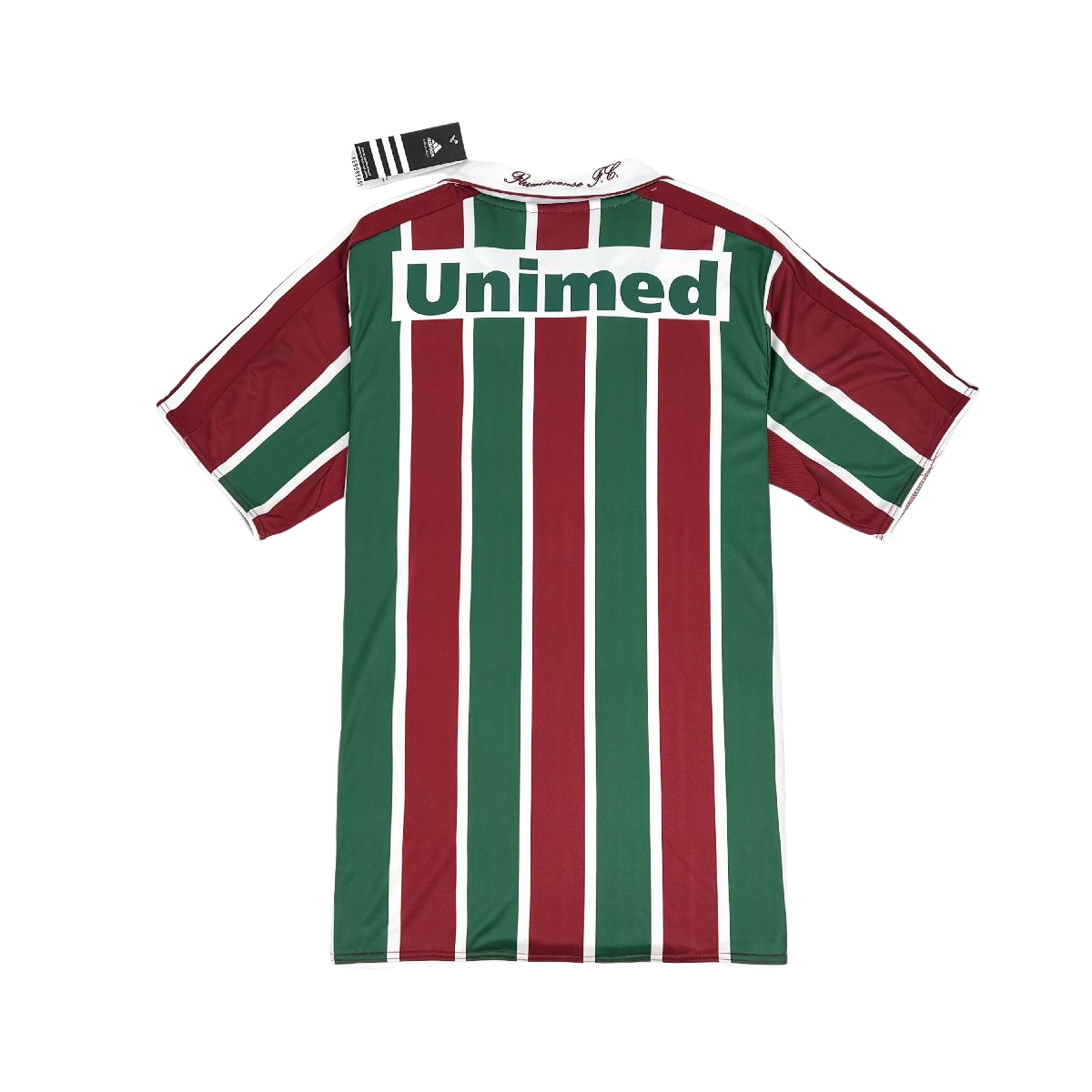 camisa-retro-fluminense-i-2010-modelo-classicocamiseta-primeira-home-oficial-tricolor-listras-listrado-brano-verde-vinho-grena-vermelha-unimed-adidas