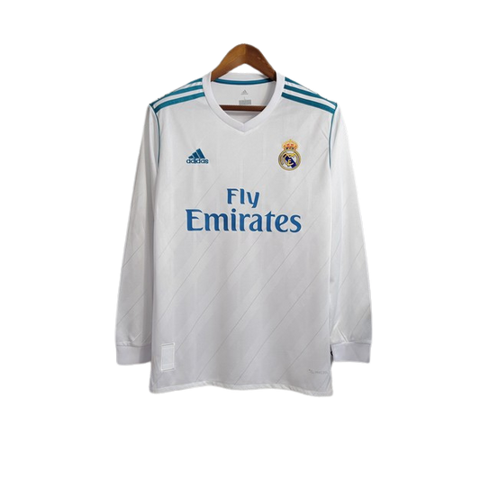 camisa-retro-real-madrid-i-manga-longa-2017-2018-antiga-home-primeira-oficial-europeu-branca-com-listras-azuis-branca-e-azul-fly-emirates-adidas-uniforme-camiseta