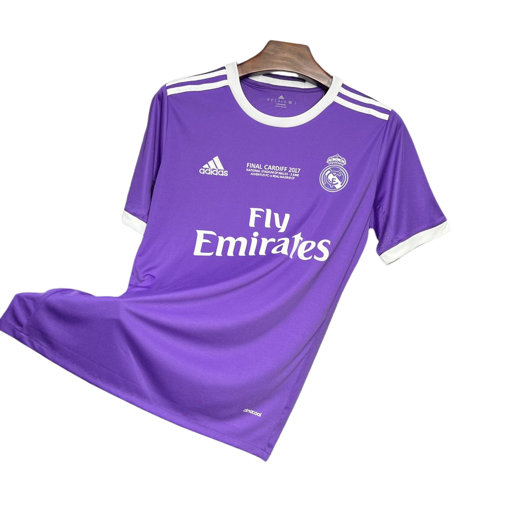 camisa-retro-real-madrid-il-2016-17-antiga-away-segunda-oficial-europeu-uniforme-camiseta-final-champions-league-cardiff-2017-uefa-cr7-cristiano-ronaldo-roxa-roxo-adidas-fly-emirates