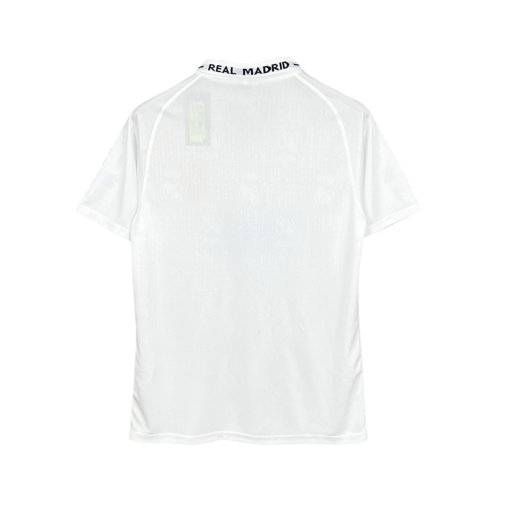 camisa-retro-real-madrid-ll-1996-97-fabio-capello-anos-90-away-segunda-oficial-antiga-branca-gola-polo-teka-kelme-branca-detalhes-azuis-patas-azuis-camiseta-uniforme
