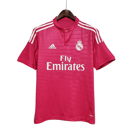 camisa-retro-real-madrid-ll-2014-15-antiga-segunda-away-oficial-europeu-uniforme-camiseta-cr7-cristiano-ronaldo-rosa-fly-emirates-adidas