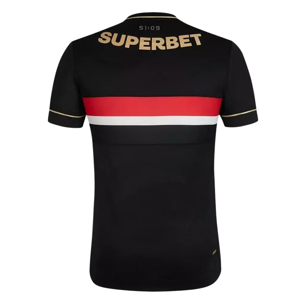 camisa-sao-paulo-lil-2025-26-torcedor-masculina-terceira-third-camiseta-lancamento-preta-dourada-preto-dourado-new-balance-ademicon-superbet