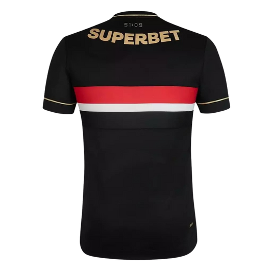 camisa-sao-paulo-lil-2025-26-torcedor-masculina-terceira-third-camiseta-lancamento-preta-dourada-preto-dourado-new-balance-ademicon-superbet