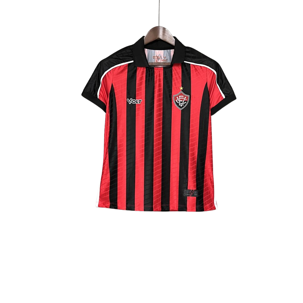 camisa-vitoria-l-2025-26-torcedor-feminina-camiseta-lancamento-primeira-home-oficial-listras-preta-vermelha-listrada-volt