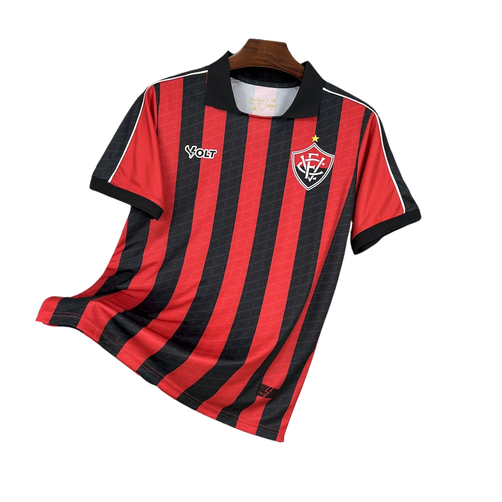 camisa-vitoria-l-2025-26-torcedor-masculina-camiseta-lancamento-primeira-home-oficial-listras-preta-vermelha-listrada-volt
