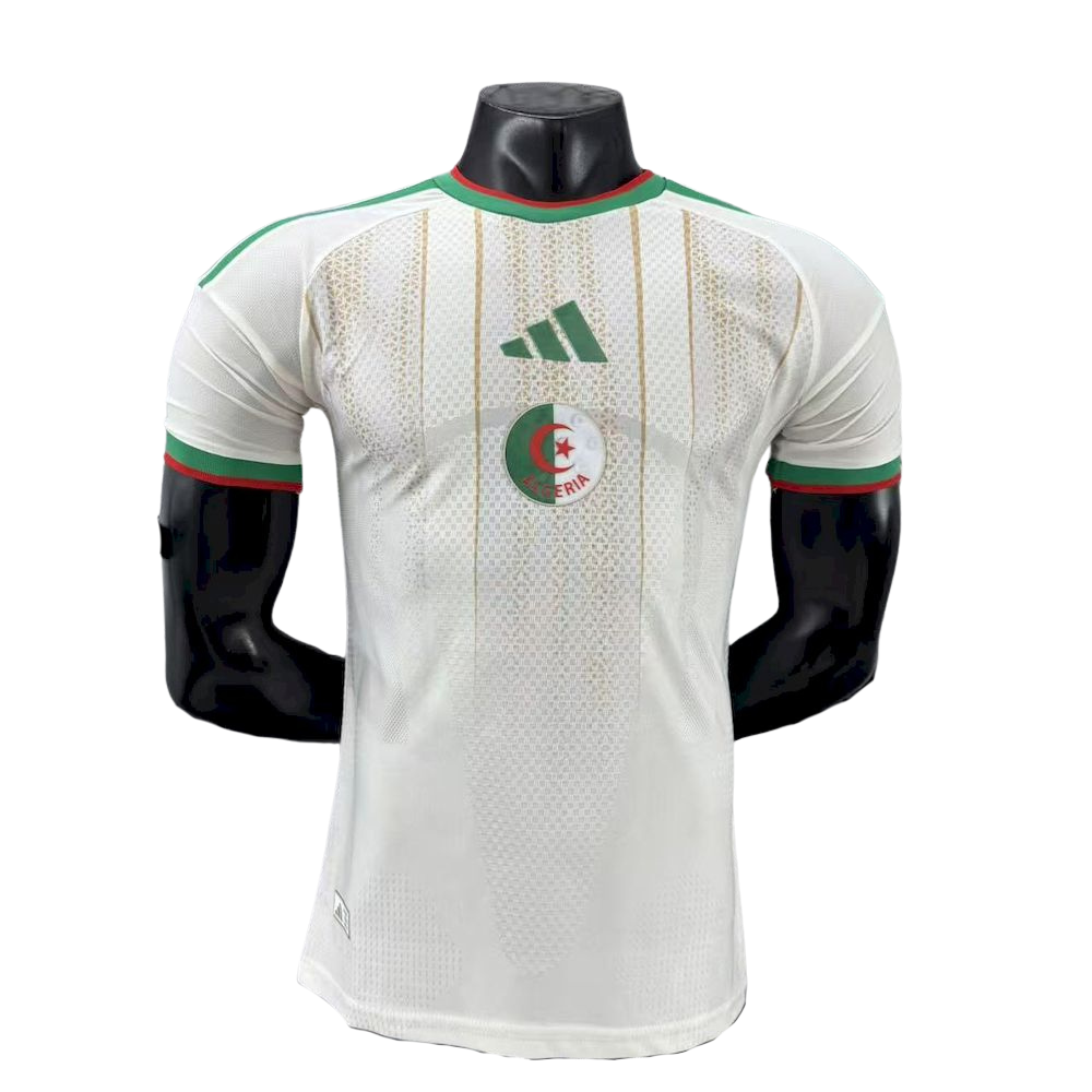 camisa argelia 2026 titular player version branca verde camiseta seleção argelina masculina nova atual copa do mundo uniforme jogador futebol argelia premium