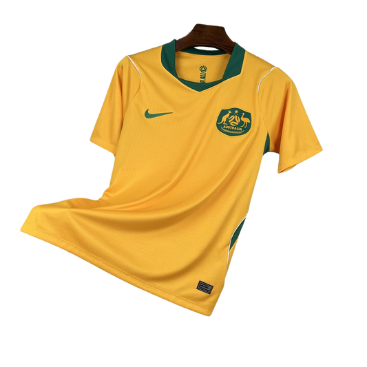 camisa australia 2026 titular amarela verde camiseta seleção australiana masculina nova atual copa do mundo uniforme jogo futebol australia premium