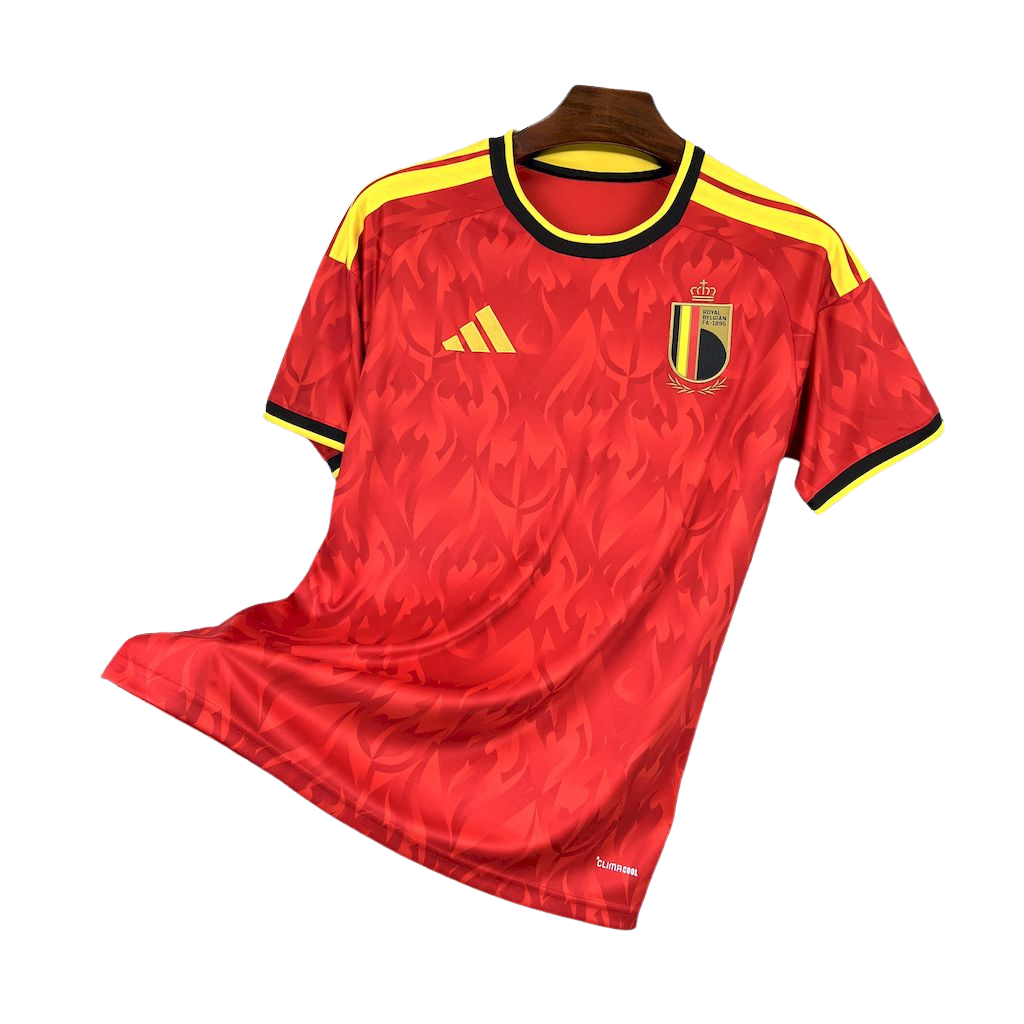 camisa belgica 2026 titular vermelha camiseta seleção belga masculina nova atual copa do mundo uniforme jogo futebol belgica premium