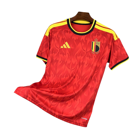 camisa belgica 2026 titular vermelha camiseta seleção belga masculina nova atual copa do mundo uniforme jogo futebol belgica premium