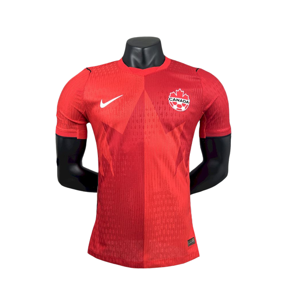 camisa canada 2026 titular player version vermelha camiseta seleção canadense masculina nova atual copa do mundo uniforme jogador futebol canada premium