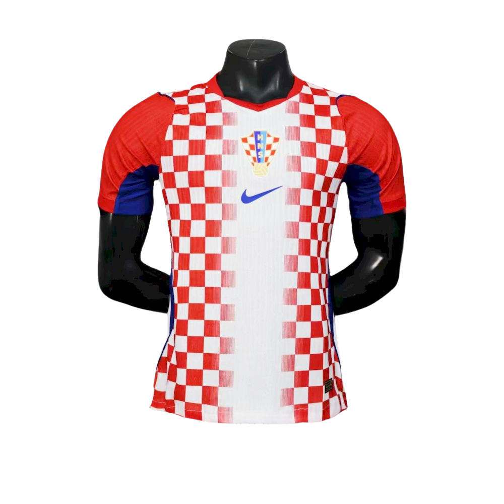 camisa croacia 2026 titular player version vermelha branca xadrez camiseta seleção croata masculina nova atual copa do mundo uniforme jogador futebol croacia premium