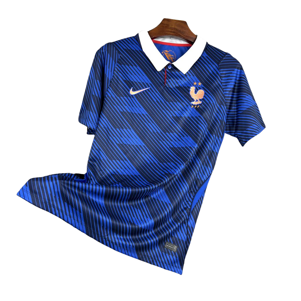 camisa franca 2026 titular azul camiseta seleção francesa masculina nova atual copa do mundo uniforme jogo futebol franca premium