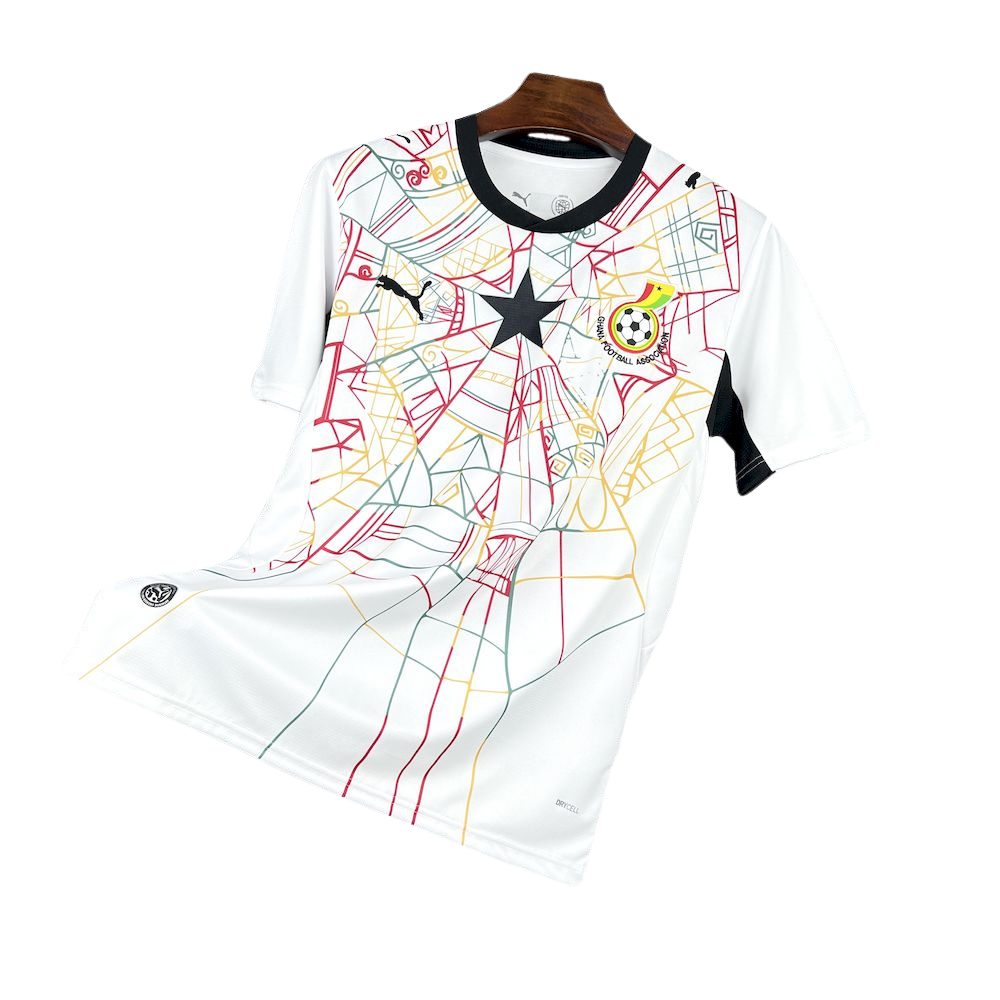 camisa gana 2026 titular branca camiseta seleção ganesa masculina nova atual copa do mundo uniforme jogo futebol ghana premium