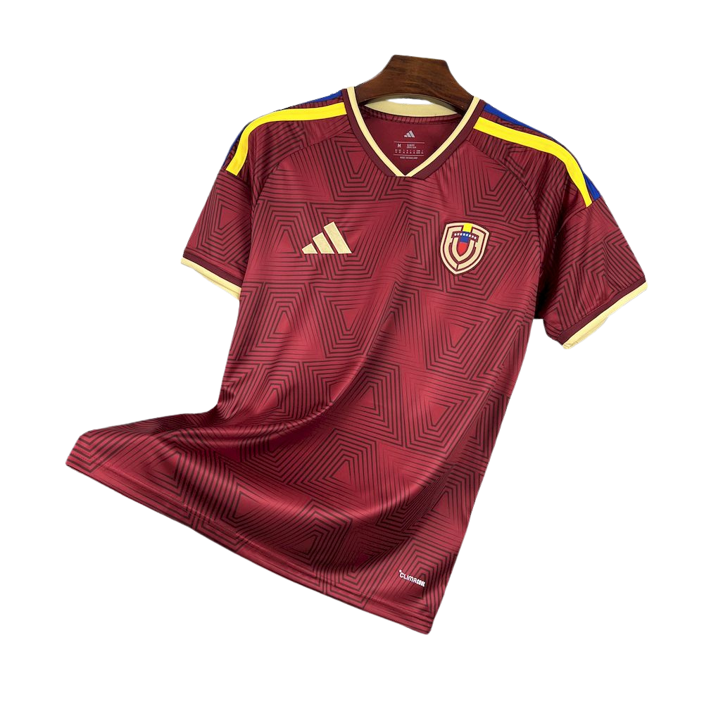 camisa venezuela 2026 titular vinho vinotinto camiseta seleção venezuelana masculina nova atual copa do mundo uniforme jogo futebol venezuela premium
