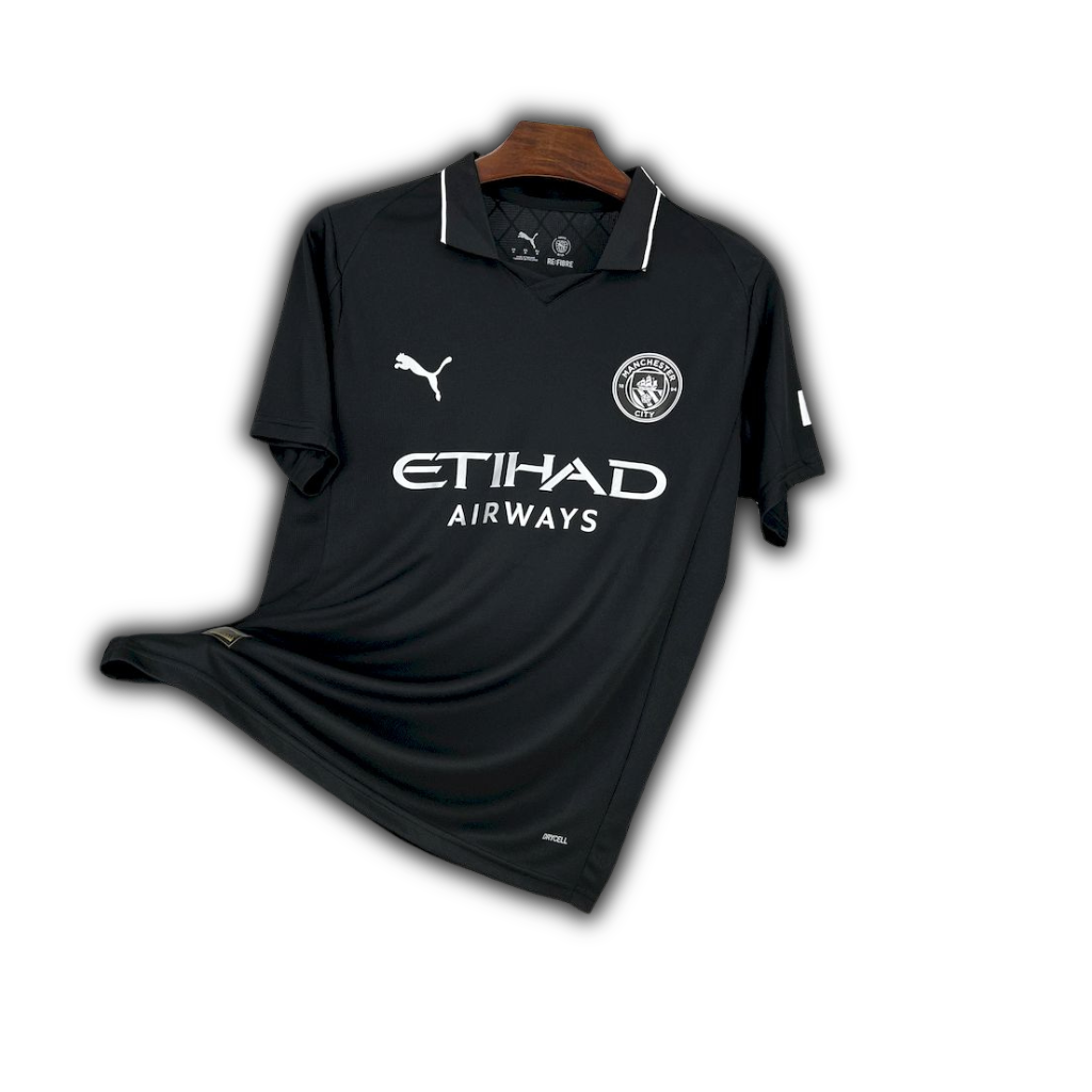 -camiseta-city-manchester-preta-haaland-champions-league-lancamento-europeu-premier-league-oficial