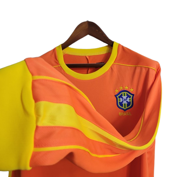 Camisa Retrô Brasil Goleiro Manga Longa 1998