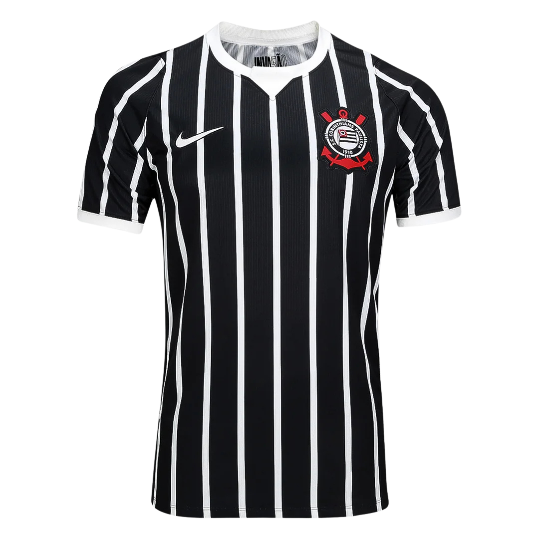 Camisa Nike Corinthians II 2026/27 Torcedor Masculina- Listrada Preto e Branco