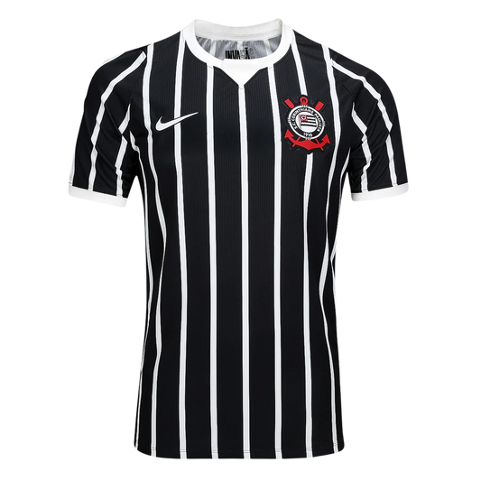 Camisa Nike Corinthians II 2026/27 Torcedor Masculina- Listrada Preto e Branco