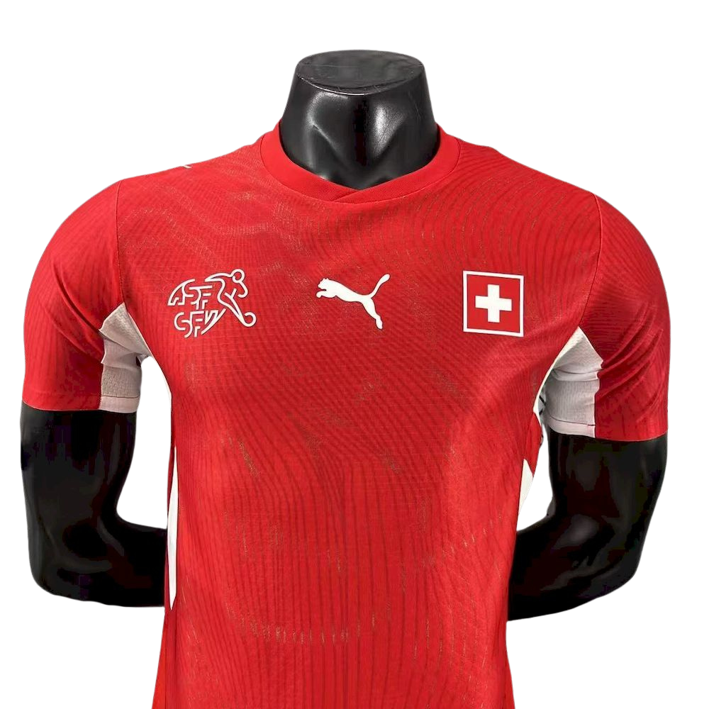 Camisa Suiça I COPA DO MUNDO 2026 Jogador Masculina