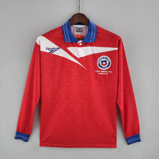 Camisa Retrô Chile I Manga Longa 1998